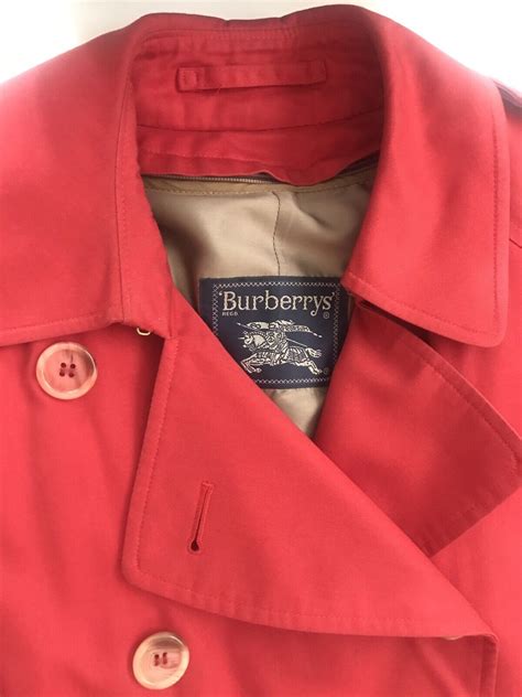 burberry lace trench coat red|vintage red burberry trench coat.